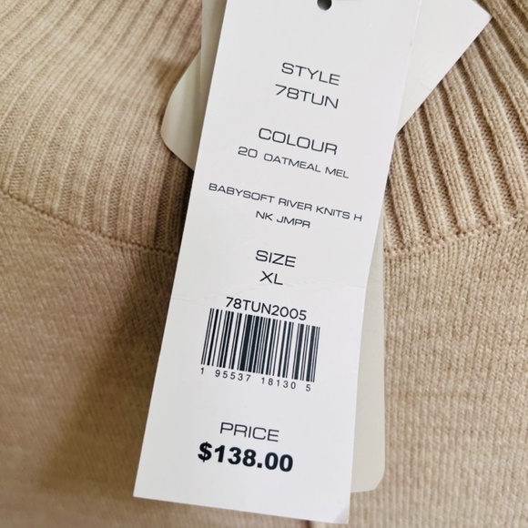 French Connection Oversize Babysoft River Knits High Neck Jumper Ton Sweater - Picture 8 of 17